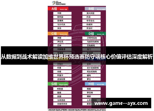 从数据到战术解读加维世界杯预选赛防守端核心价值评估深度解析 从数据到战术解读加维世界杯预选赛防守端核心价值评估深度解析